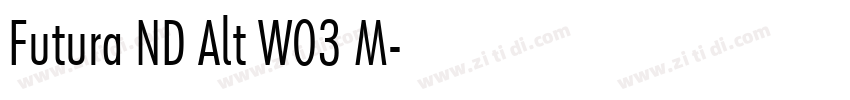 Futura ND Alt W03 M字体转换